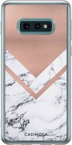 Casimoda® hoesje - Geschikt voor Samsung S10e - Rose Gold Marble - Backcover - Siliconen/TPU - Rosekleurig