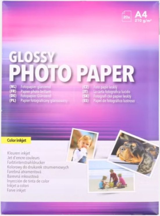 Papel Fotográfico Glossy Adesivo 115g A4 - 100 FOLHAS - JOJO - Armazém do Papel