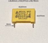 0.047 µF 280 V/AC TRU COMPONENTS | MKP-X2-ontstoringscondensator | Radiaal bedraad | 5 stuks