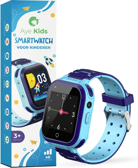 AyeKids SmartWatch Kinderen GPS 4G Netwerk GPS Horloge Kind