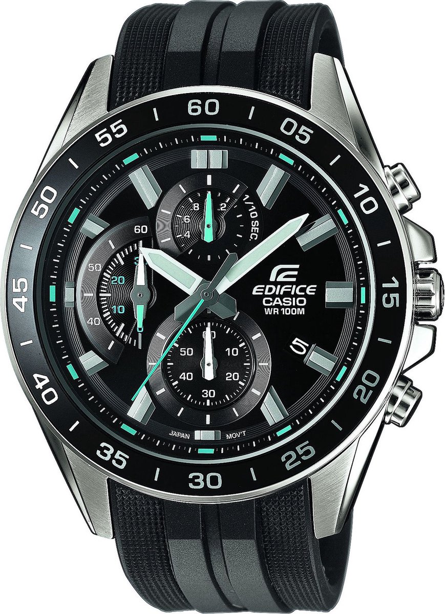 Casio Edifice EFV-550P-1AVUEF Horloge - Kunststof - Zwart - Ø 45 mm