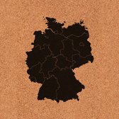 Prikbord Duitsland kurk | 40x60 cm staand | Fotofabriek Duitsland kaart