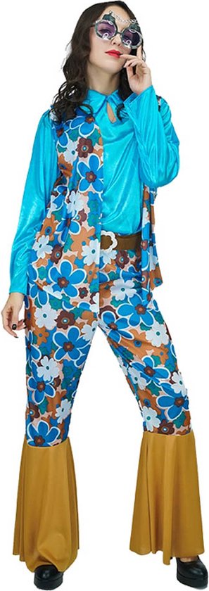 Hippie kostuum Dames - Hippie - Flower Power - Carnavalskleding - Carnaval kostuum dames - Maat M