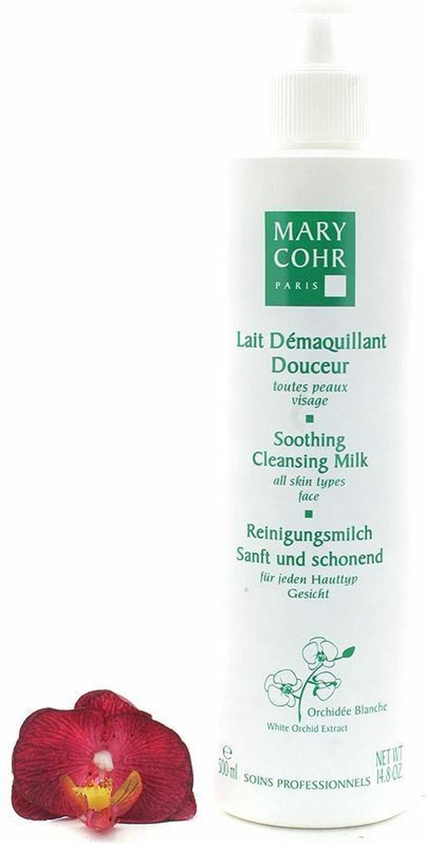 Mary Cohr Lait Demaquillant Douceur - Soothing Cleansing Milk 14.8oz Salon Size