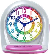 West Watch Réveil pour enfants Réveil J'apprends à dire l'horloge - enfants - analogique - rose