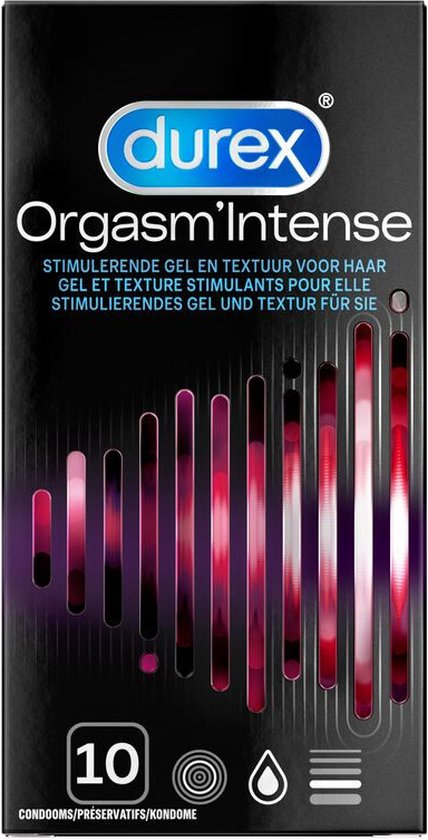Durex Condooms Orgasm Intense met ribbels - 10 stuks