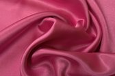 15 mètres de tissu satiné - Rose - 100% polyester
