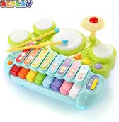 DEPLAY 3-in-1 Xylofoon – Xylofoon Speelgoed – Keyboard – Piano - Baby Peuter Speelgoed