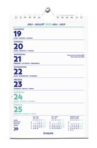 Brepols Kalender 2023 - Wand-week kalender - spiraal - 13,5 x 21 cm