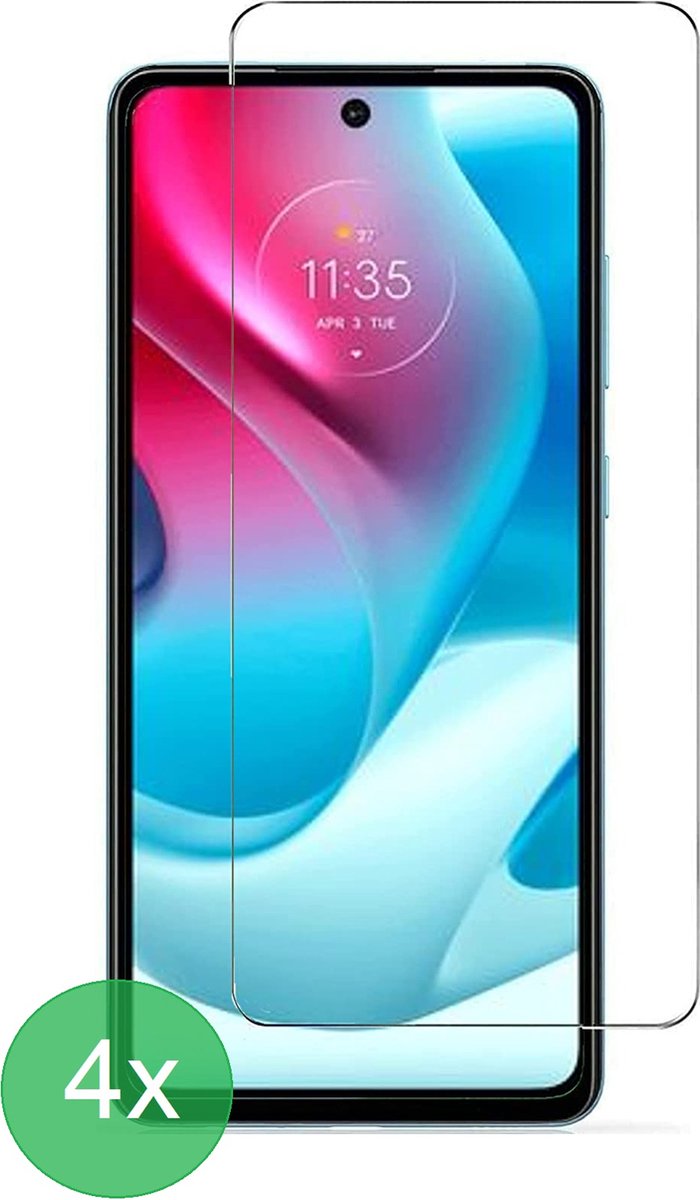 Geschikt Voor: Motorola Moto G60s / G60 / G40 Fusion Screenprotector 4x - screen protector - glas - bescherm - beschermglas - ZT Accessoires