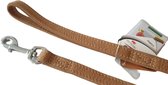 KARLIE Buffalo Dog Leash / Laisse - Cuir de buffle - Cannelle - M - Largeur : 18 mm - Longueur : 100 cm