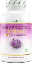 Vit4ever - Resveratrol met 500 mg per capsule - Premium: 98% trans-resveratrol van Japans duizendknoop-extract - 60 capsules - Verbeterde biologische beschikbaarheid door piperine - Hoge dosis - Veganistisch
