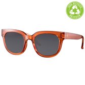 Eco-Line Zonnebril WHS-6118 Dames Recycled Polyester Oranje/Zwart 100% UV400 Cat.3 Incl: Hoesje/Poetsdoekje