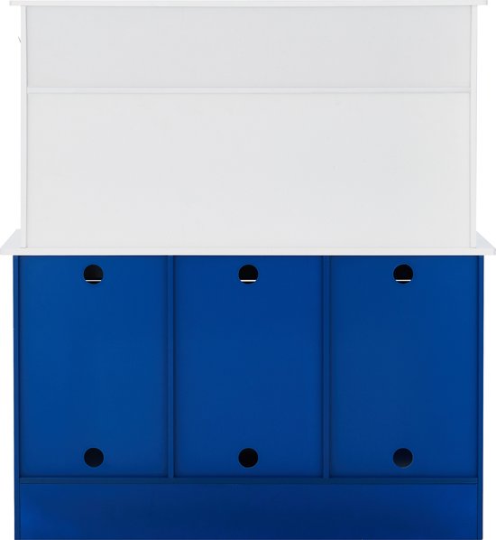 Teamson Kids Modern Houten Speelkeuken Met Accessoires - Kinderspeelgoed - Rollenspel Speelgoed - Wit/Blauw van Teamson Kids — afbeelding 2