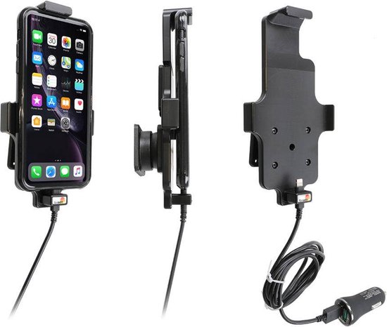 Brodit houder - Apple iPhone XR / 11 met skin Actieve houder met 12V USB  plug | bol.com