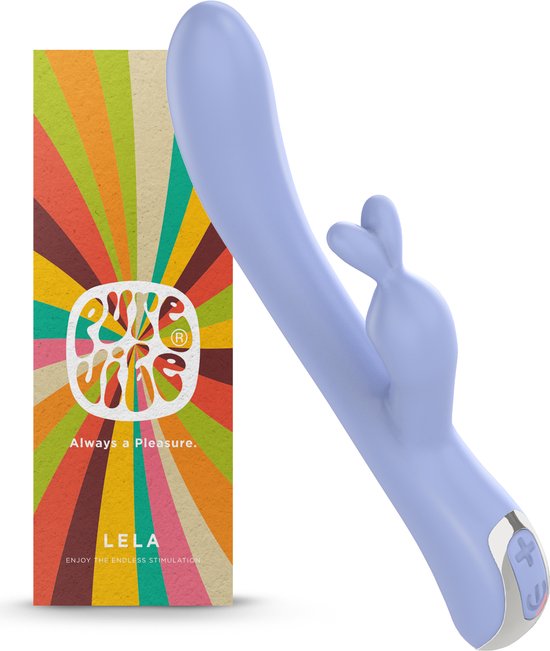PureVibe® LELA Tarzan Rabbit Vibrator Clitoris & G-spot Stimulator - Bunny - Fluisterstil & Discreet - Licht paars - Dildo - Erotiek Sex Toys - Ook voor Koppels