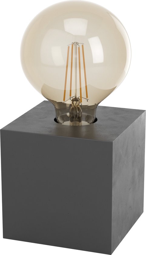 EGLO Prestwick 2 Tafellamp - E27 - 9,5 cm - Zwart