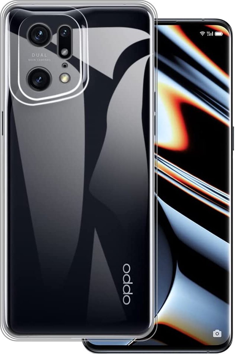 Hoesje Geschikt voor: Oppo Find X5 Silicone Transparant - ZT Accessoires
