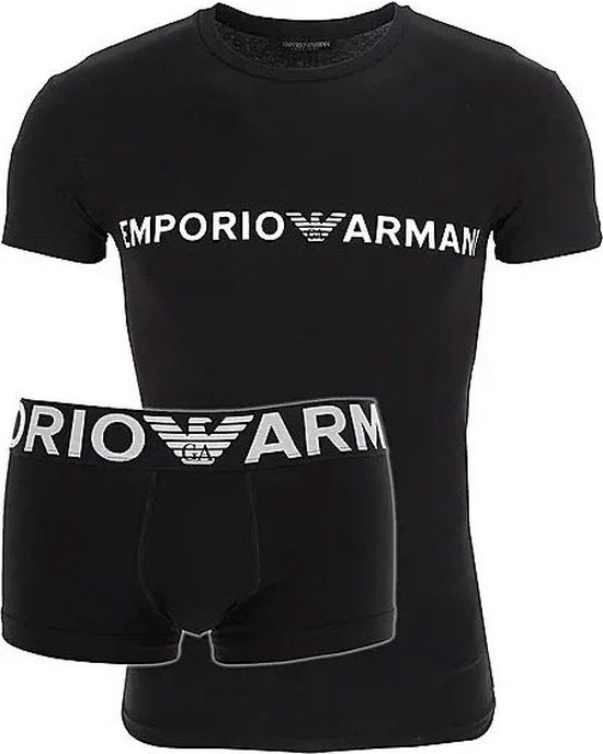 oorlog omhelzing Gezichtsveld Emporio Armani - Heren - Pyjama - Zwart - XL | bol.com