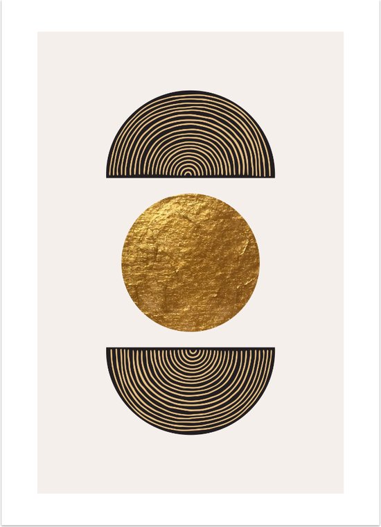 Golden Circles - Poster - A0 - 84.1 x 118.9 cm