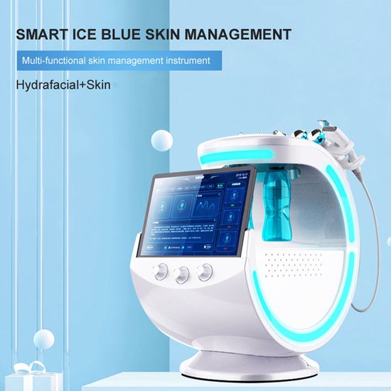 – RealGen- Ice Blue Magic Mirror huid Analyzer – Oxygene Hydrafacial Machine – professionele echografie huidverzorging – Cryotherapie Microdermabrasie