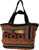 Mycha Ibiza - strandtas - weekendtas - shopper - handtas - rits - clutch - katoen – MYC220030