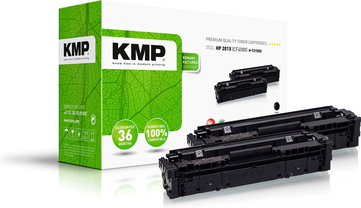 KMP H-T215DX tonercartridge 2 stuk(s) Compatibel Zwart