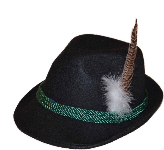 Partychimp - Hoed - Tiroler - Zwart