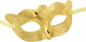 WIDMANN - Glanzend goudkleurig halfmasker voor volwassenen - Maskers > Masquerade masker