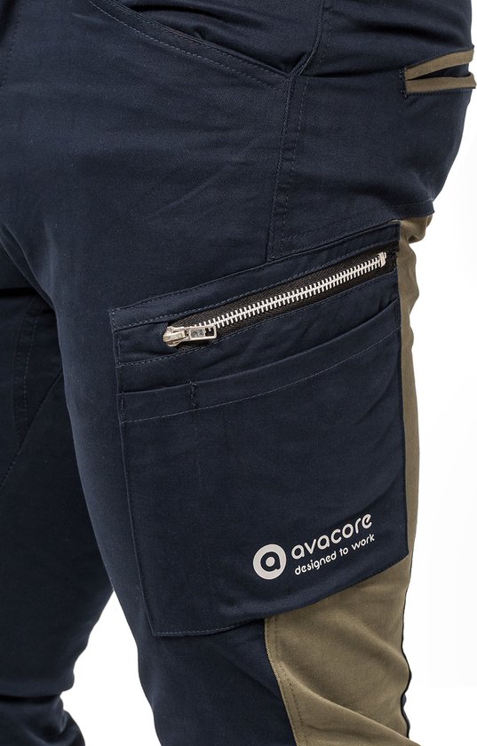 Pantalon de travail taille TUBBOS bleu marine/olive - Taille 56