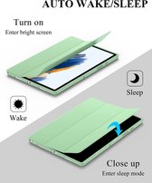 Phreeze Tri Fold Hoes - Geschikt voor Samsung Galaxy Tab A8 (2021/2022) Tabletcase - Ingebouwde Standaard - Pen Opbergvak - Licht Groen