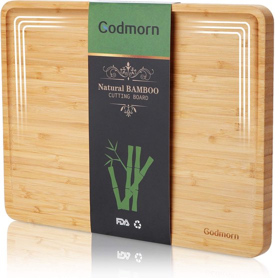 Bamboe Aanrechtplank met Sapgeul| Plezier in de Keuken - Kookwinkel Kitchen&More