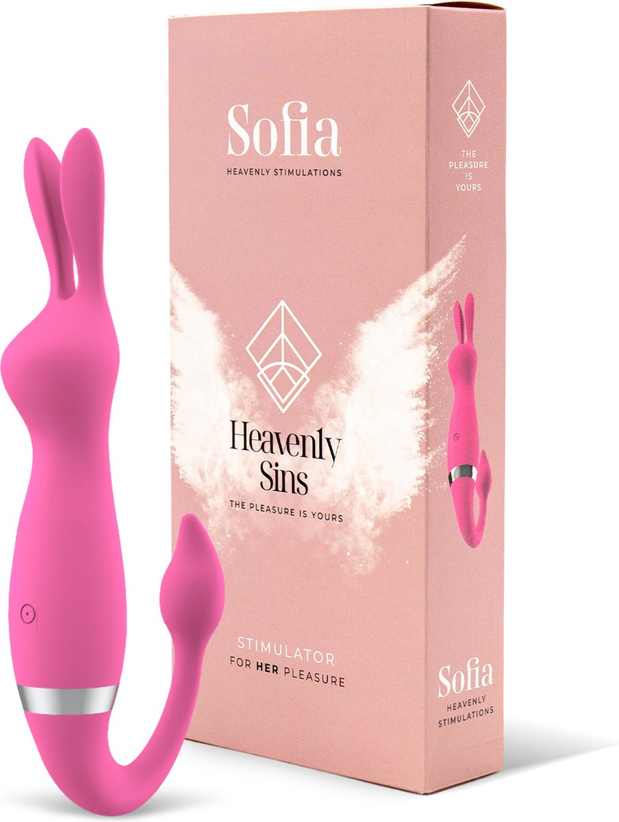 Heavenly Sins - Sofia - Bunny Vibrator - Rabbit Vibrator - Clitoris Stimulator - Dubbele Stimulatie - Roze