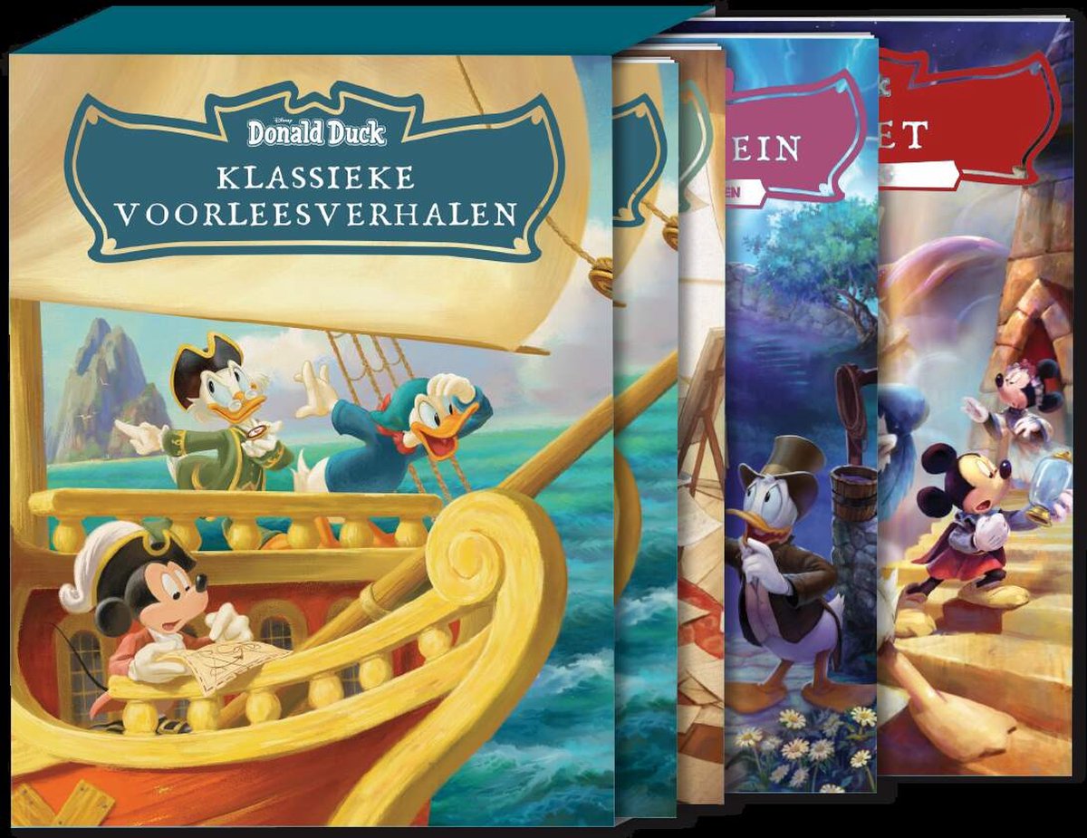 Klassieke voorleesverhalen deel 1 t/m 4 - Donald Duck verzamelbox voorleesboeken