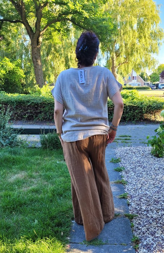 Blouse a r e en viscose pour femme avec manches papillon couleur