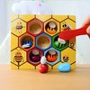 Afbeelding van het spelletje Sensori® Honinggraat Motoriek Bijenspel - Montessori Speelgoed - Motoriek - Ontwikkeling - Educatief - Hout