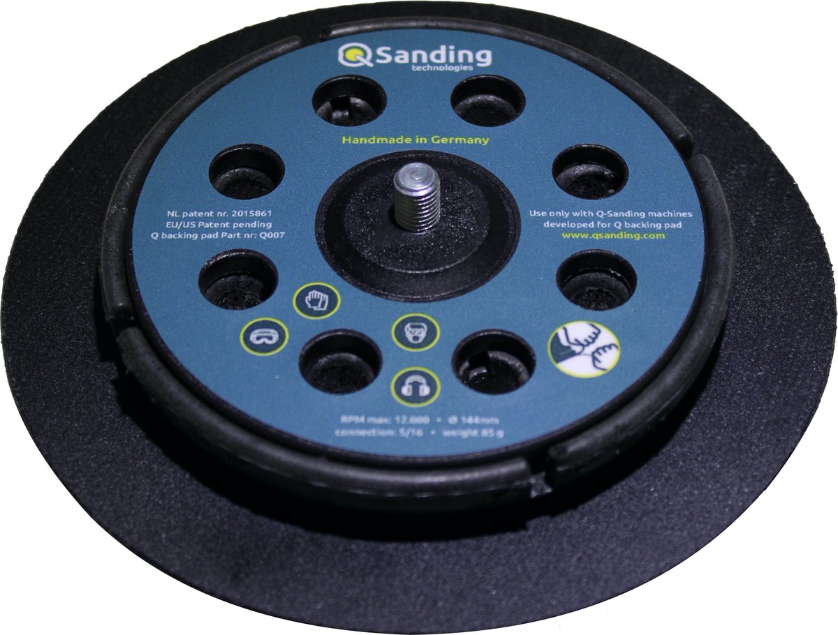 Q Sanding, Flexibele steunschijf, Klittenband, Q007