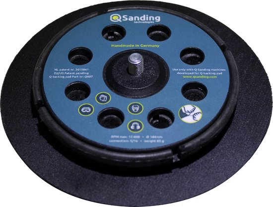 Q Sanding, Flexibele steunschijf, Klittenband, Q007