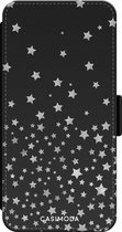 Casimoda® bookcase - Geschikt voor iPhone XR - Hoesje met pasjeshouder - Falling Stars - Multi - Kunstleer