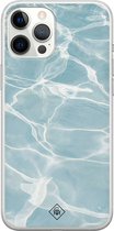 Casimoda® hoesje - Geschikt voor iPhone 12 Pro Max - Oceaan - Siliconen/TPU telefoonhoesje - Backcover - Water - Blauw