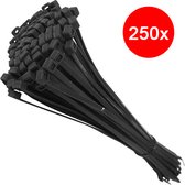 Kabelbinders - Tyraps - Tie wraps - Kabel organizer - 5x250mm - 250 stuks - Zwart