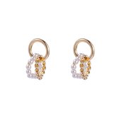 Go Dutch Label Boucles d'oreilles pendantes d'oreilles anneaux perles E2576