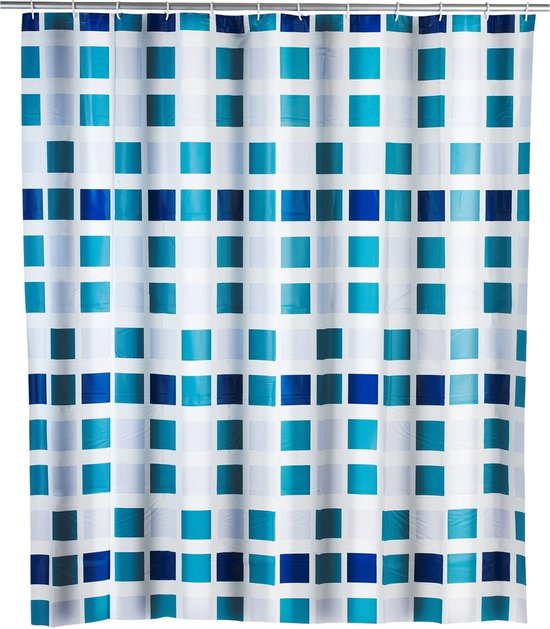 Douchegordijn »Mosaic«, bxh: 180 x 200 cm, mozaïek, blauw