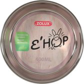 Zolux ehop voerbak inox rvs roze (400 ML 13 CM)
