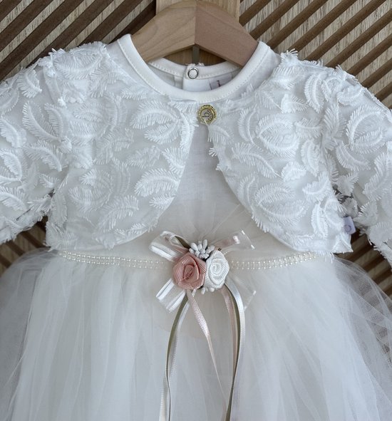 Odizli Doopjurk Voor Baby's En Meisjes - Prinses Tutu Tule Jurk Met Hoofdband Voor Verjaardag En Feest