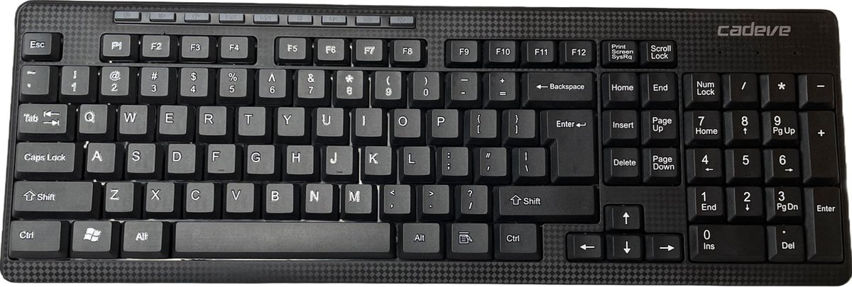 De CR-500 draadloos toetsenbord + muis/1600dpi/nummerpad/qwerty