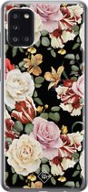 Casimoda® hoesje - Geschikt voor Samsung A31 - Bloemen flowerpower - Backcover - Siliconen/TPU - Multi