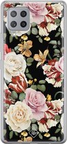 Casimoda® hoesje - Geschikt voor Samsung A42 - Bloemen flowerpower - Backcover - Siliconen/TPU - Multi