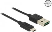 DeLOCK 83844 câble USB 1 m USB 2.0 USB A Micro-USB B Noir