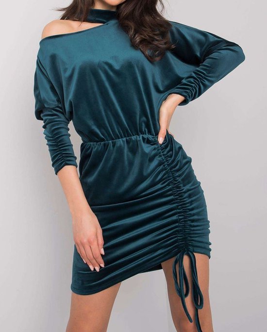 robe de velours | vert foncé | taille S | bol.com